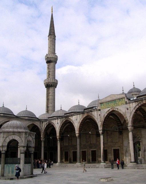 Istanbul Blaue Moschee Innenhof