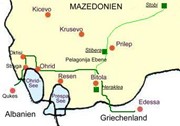 Verlauf Via Egnatia  in Mazedonien